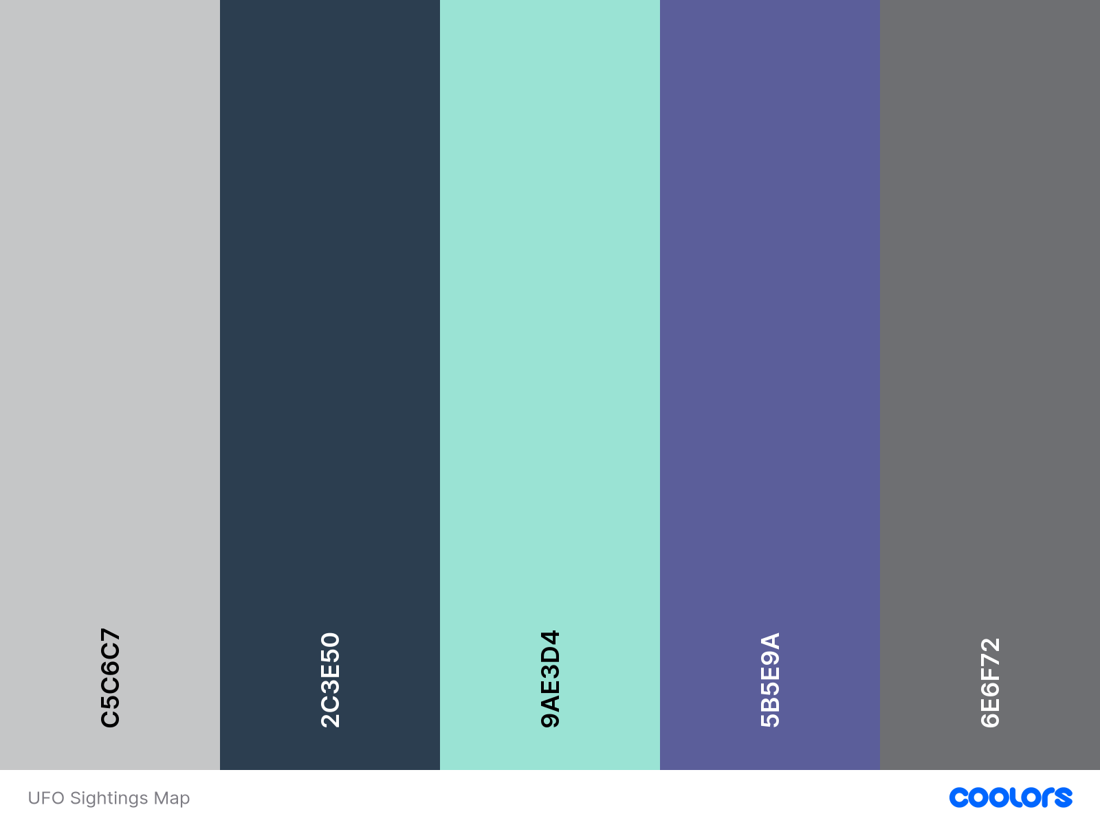 UFO Sightings Map color palette